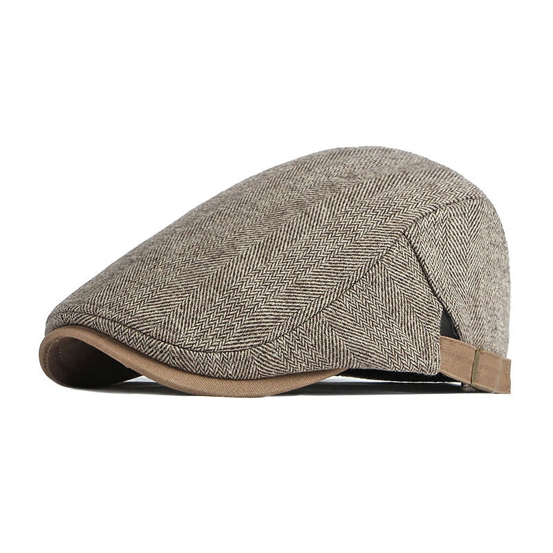 gorra plana tweed