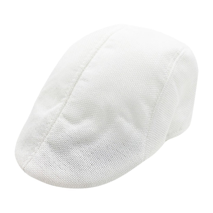 gorra plana blanca