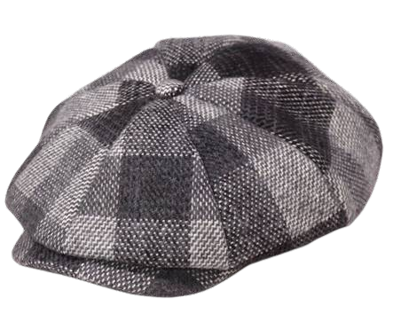 gorra newsboy gris