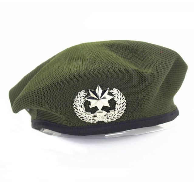 militar boina color verde